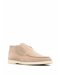 hellbeige Chukka-Stiefel aus Wildleder von Loro Piana