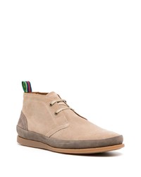 hellbeige Chukka-Stiefel aus Wildleder von PS Paul Smith