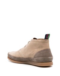 hellbeige Chukka-Stiefel aus Wildleder von PS Paul Smith