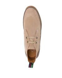 hellbeige Chukka-Stiefel aus Wildleder von PS Paul Smith