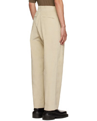 hellbeige Cord Chinohose von AMOMENTO