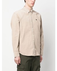 hellbeige Cordlangarmhemd von Carhartt WIP