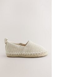 hellbeige Espadrilles von next