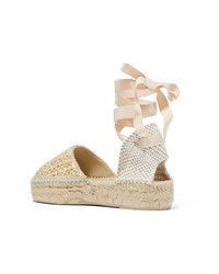 hellbeige Espadrilles von Manebi