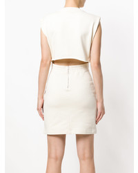 hellbeige Etuikleid von T by Alexander Wang