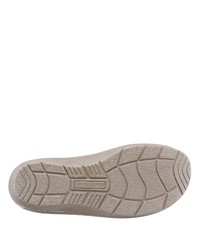 hellbeige flache Sandalen aus Leder von Waldläufer