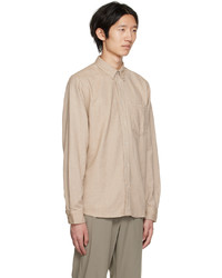 hellbeige Flanell Langarmhemd von Norse Projects