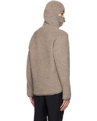 hellbeige Fleece-Pullover mit einem Kapuze von CCP