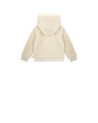 hellbeige Fleece-Pullover mit einem Kapuze von Steiff