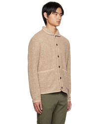 hellbeige Fleece-Shirtjacke von Universal Works