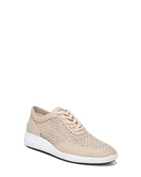 hellbeige geflochtene niedrige Sneakers