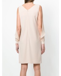 hellbeige gerade geschnittenes Kleid von D-Exterior