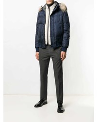 hellbeige gesteppte ärmellose Jacke von Canali