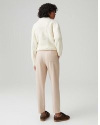 hellbeige gesteppte Hose von Opus