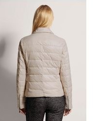 hellbeige gesteppte Jacke von Madeleine