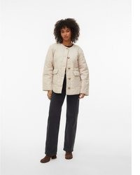hellbeige gesteppte Jacke von Vero Moda
