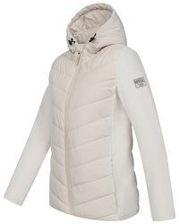 hellbeige gesteppte leichte Jacke von Sublevel