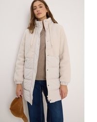 hellbeige gesteppter Mantel von Cecil
