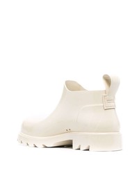 hellbeige Gummi Chelsea Boots von Bottega Veneta