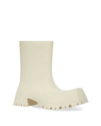 hellbeige Gummi Chelsea Boots von Balenciaga