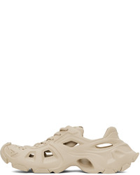 hellbeige Gummi niedrige Sneakers von Balenciaga