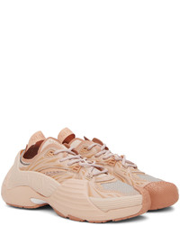 hellbeige Gummi niedrige Sneakers von Lanvin