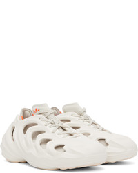 hellbeige Gummi niedrige Sneakers von adidas Originals