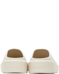 hellbeige Gummi Slipper von Fear Of God