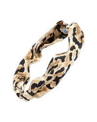 hellbeige Haarband mit Leopardenmuster