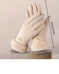 hellbeige Handschuhe von Montegoni