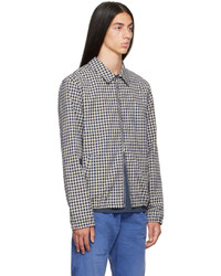 hellbeige Harrington-Jacke mit Karomuster von Ps By Paul Smith