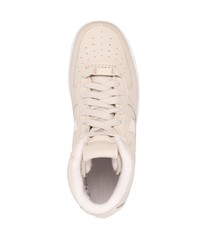 hellbeige hohe Sneakers aus Leder von Nike