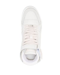 hellbeige hohe Sneakers aus Leder von Represent