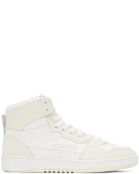 hellbeige hohe Sneakers aus Leder von Axel Arigato