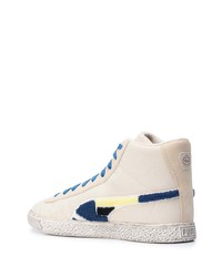 hellbeige hohe Sneakers aus Leder von Puma