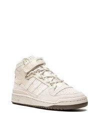 hellbeige hohe Sneakers aus Leder von adidas