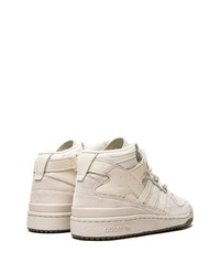 hellbeige hohe Sneakers aus Leder von adidas