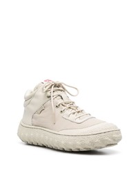 hellbeige hohe Sneakers aus Leder von Camper