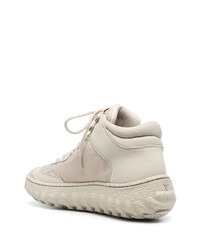 hellbeige hohe Sneakers aus Leder von Camper