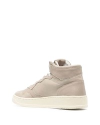 hellbeige hohe Sneakers aus Leder von AUTRY