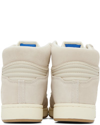 hellbeige hohe Sneakers aus Leder von adidas Originals