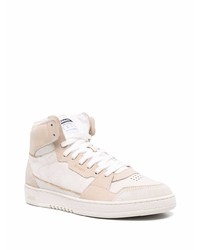 hellbeige hohe Sneakers aus Leder von Axel Arigato