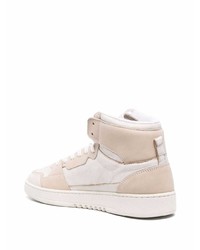 hellbeige hohe Sneakers aus Leder von Axel Arigato