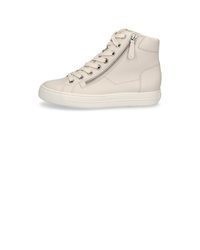 hellbeige hohe Sneakers aus Leder von Paul Green