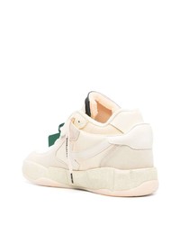 hellbeige hohe Sneakers aus Leder von Off-White