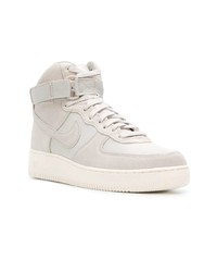 hellbeige hohe Sneakers aus Leder von Nike