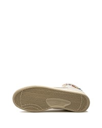 hellbeige hohe Sneakers aus Leder von Nike