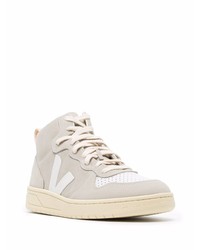 hellbeige hohe Sneakers aus Leder von Veja