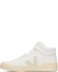 hellbeige hohe Sneakers aus Leder von Veja