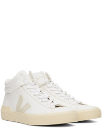 hellbeige hohe Sneakers aus Leder von Veja